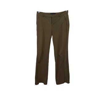 Eastern Mountain Sports Womens Khaki Outdoor Pants Size 6 Adjustable Cuffs